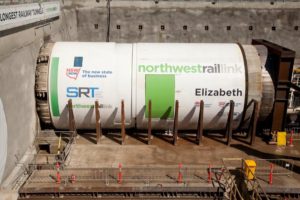 NWRL TBM1 Elizabeth starts tunnelling